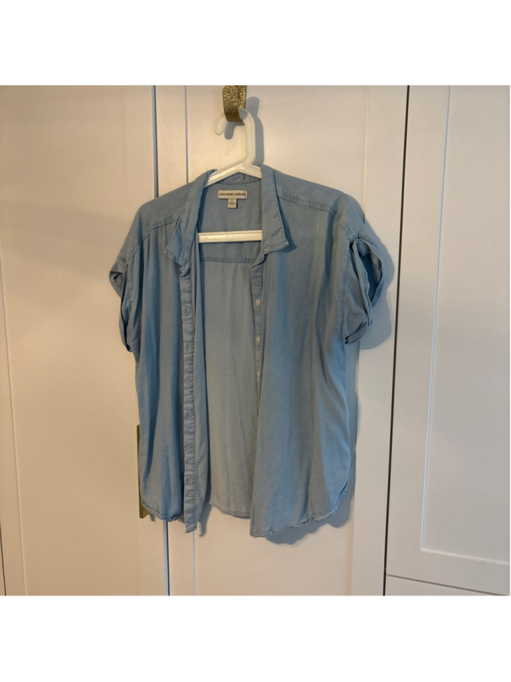 Women's Alexander Jordan Blue Button Down Shirt Size L